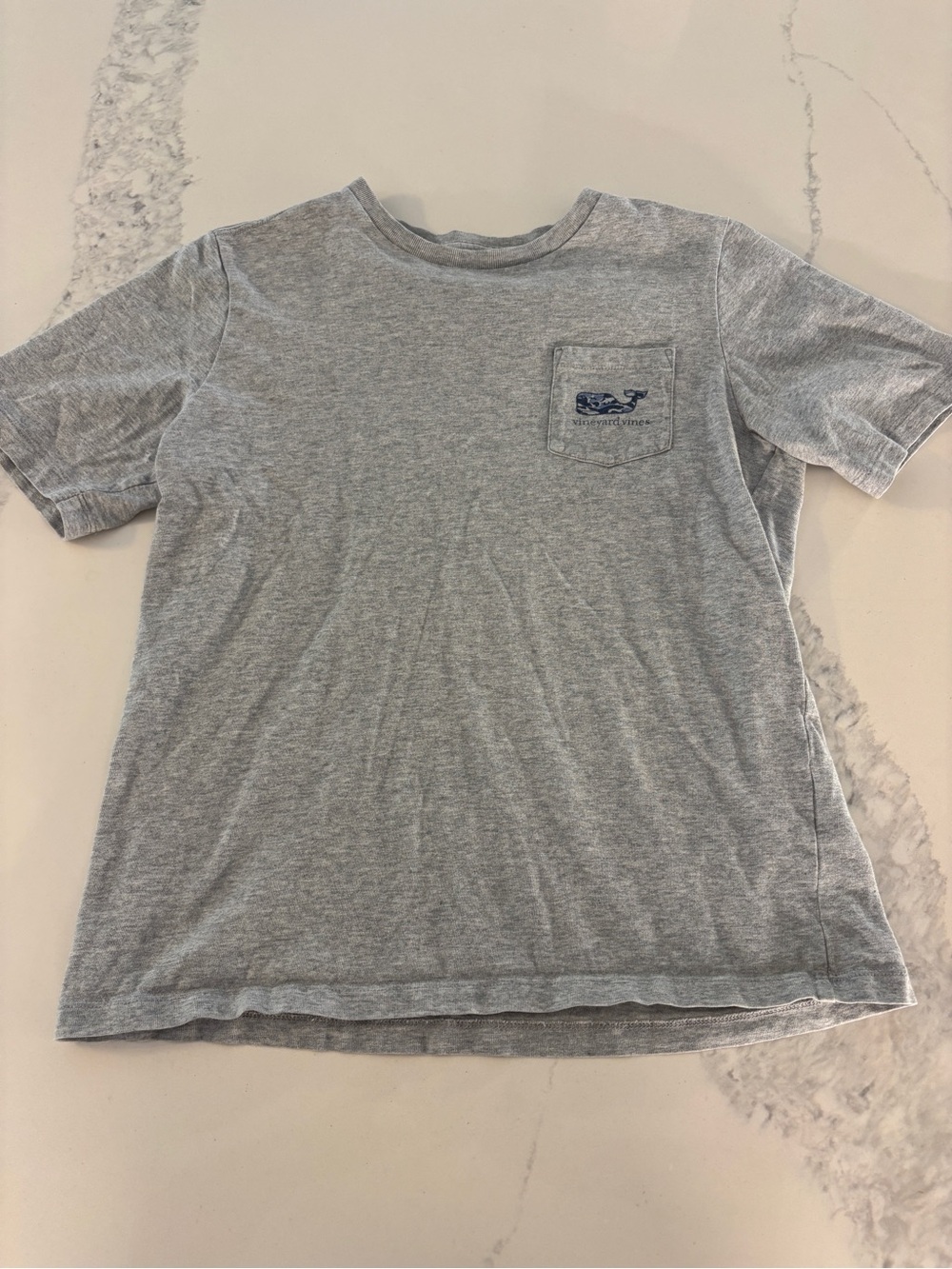 Vineyard Vines Gray Whale Pocket Tee Boys Medium